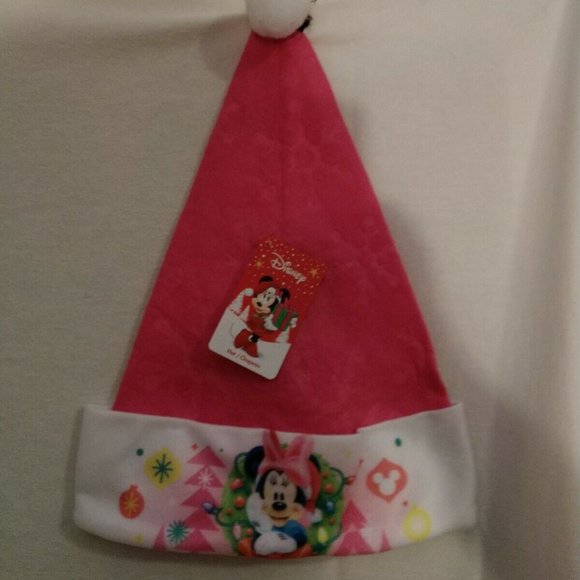 Disney Minnie Mouse Holiday Christmas Hat NWT - Picture 1 of 7